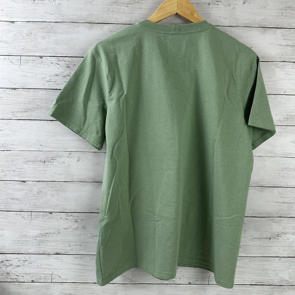 Carhartt T-Shirt Womens Large short sleeve Work‎ casual Loose fit Green K87-W - Picture 5 of 10